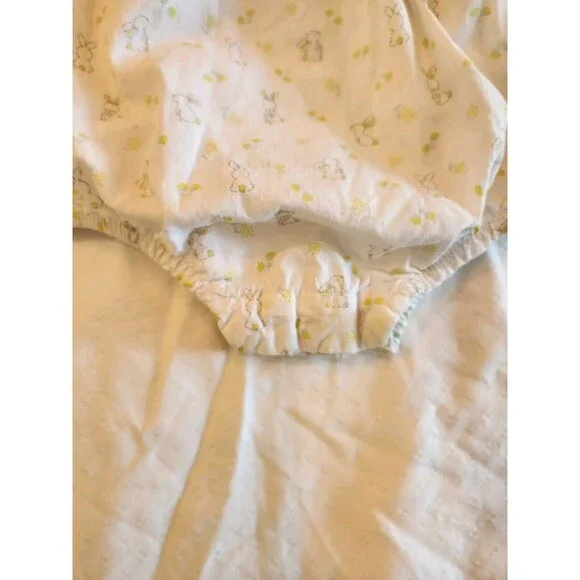 Mon Premier Major Baby Infant Girls Bunny Bubble Romper 6 Months White/Yellow - Picture 3 of 5